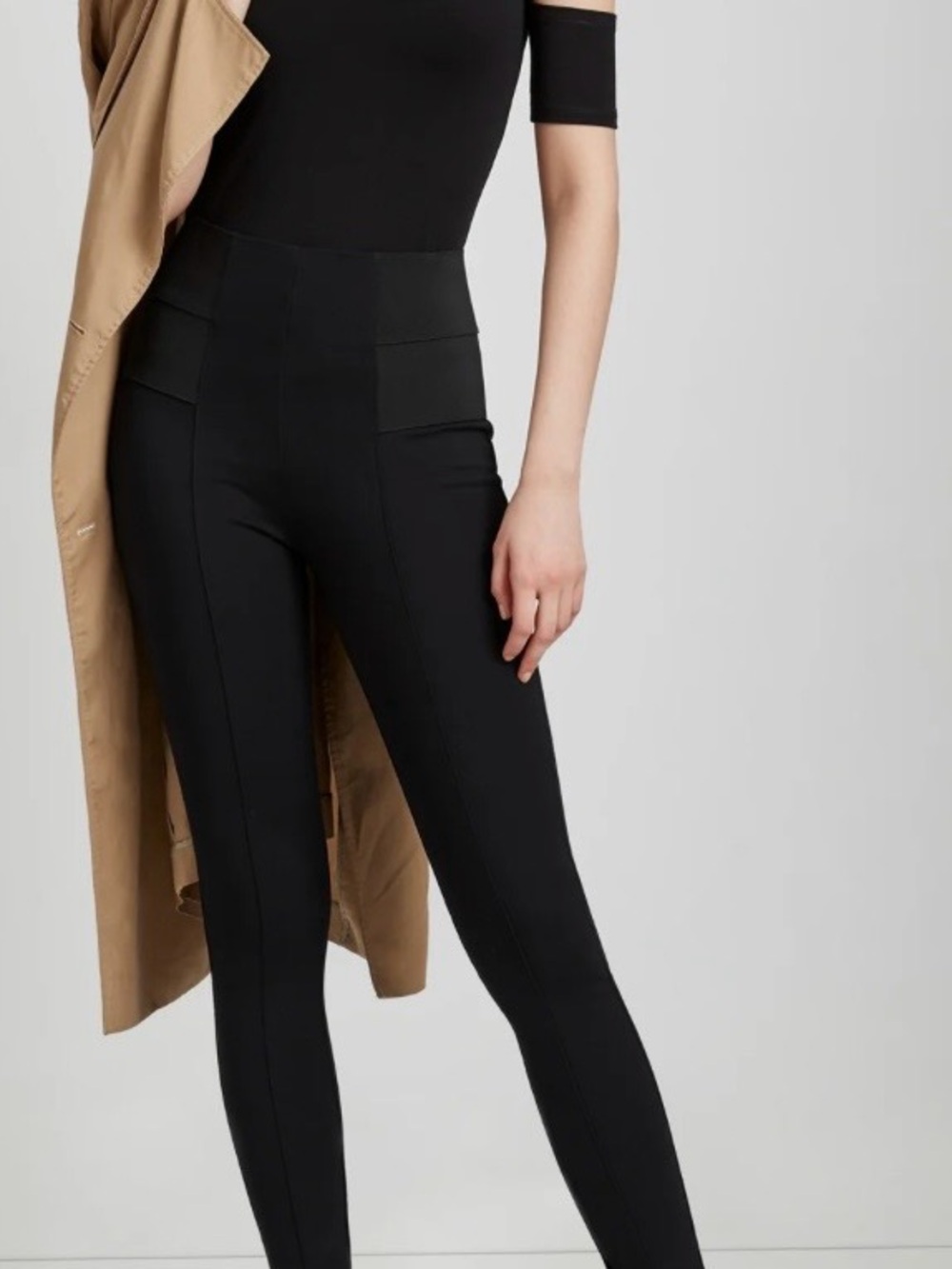 Dynamite High-Waist Black Ponte Leggings